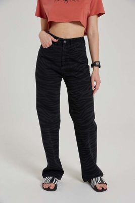 jean wide leg mid-side